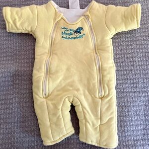 Baby Merlin Magic Sleepsuit Small Yellow Transition Swaddle Sleep Sack